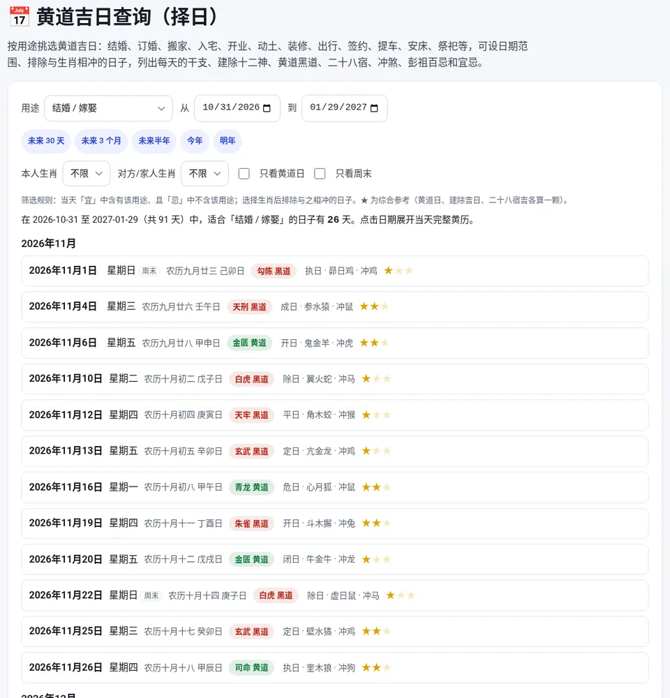 按用途和日期范围筛选，结果按月份列出